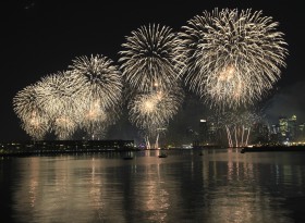Fireworks on the Hudson River